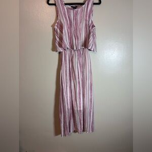 Robert Louis pink striped sleeveless dress size Large